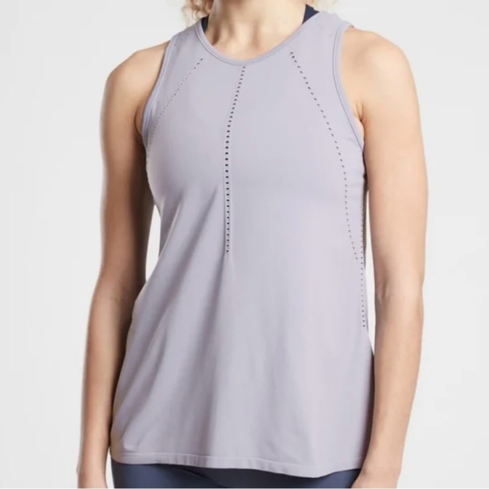 ATHLETA Muted Lilac FOOTHILL SEAMLESS TANK Sz Small